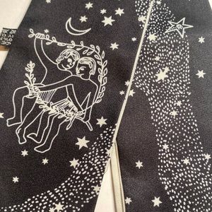 Zodiac Gemini - Thin Purse Scarf / Hairband / Scarf - #121 / 5 for $70